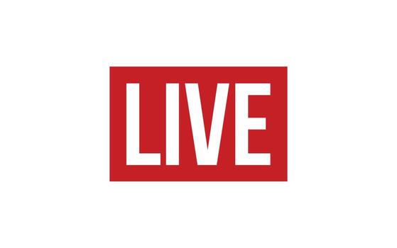 Live Rubber Stamp Seal Vector