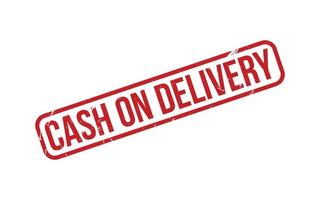 Cash on Delivery Rubber Stamp Seal Vector