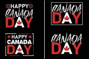 contento Canadá día tipografía t camisa diseño ,Canadá día t camisa ,1º de julio Canadá día vector