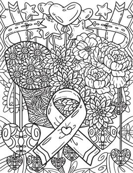 pecho cáncer conciencia sostén rosado flor colorante vector