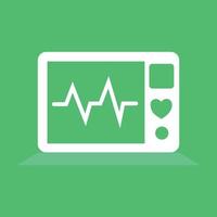 The patient vital reading ECG vector