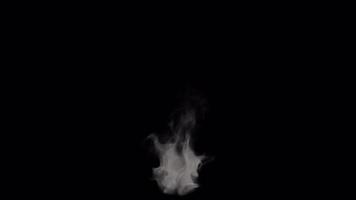 Smoke ball rising looping on alpha background video