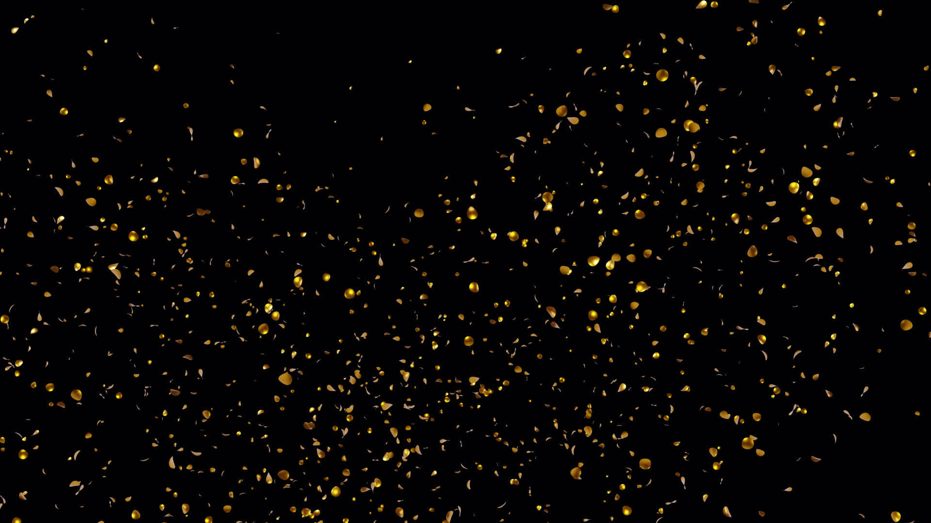 Gold Confetti Blast Explosions with Alpha channel 23105732 Stock Video