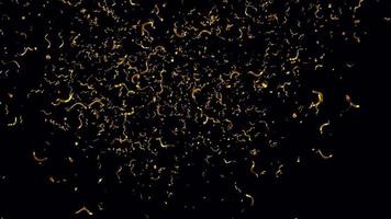 ouro confete explosão explosões com alfa canal video