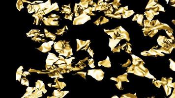 goud kleding scheuren onthullen met alpha kanaal video
