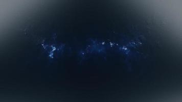 Abstract blue ice glowing edge transition on alpha background video