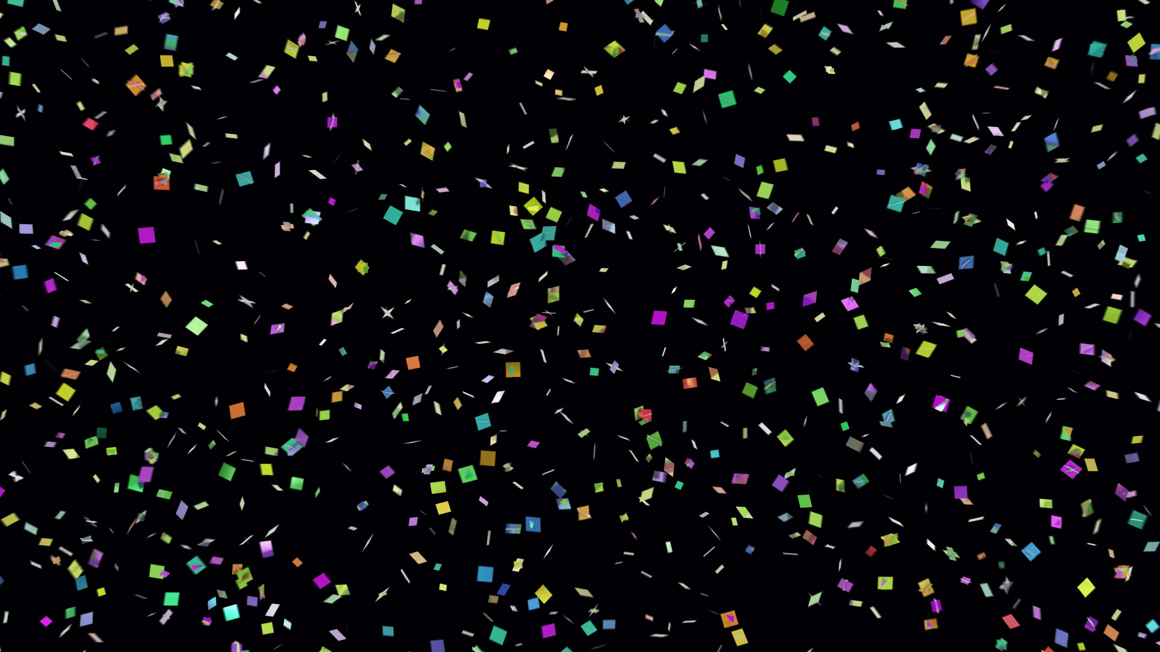 Mix Multi Colorful Confetti Blast Explosions with Alpha channel