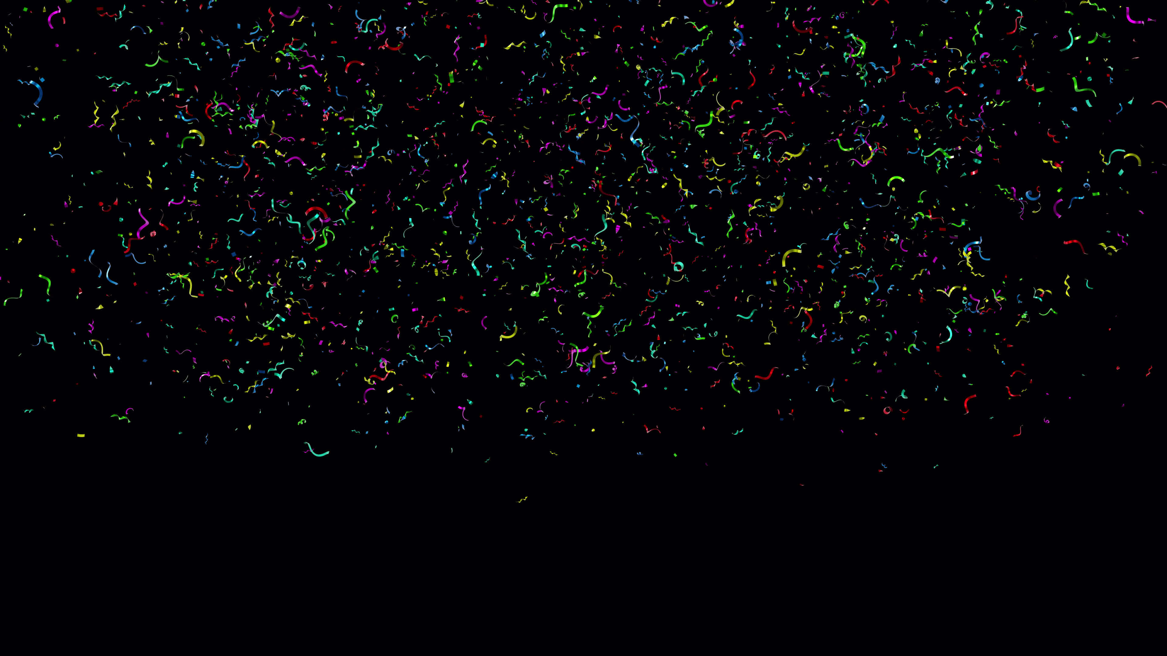 Mix Multi Colorful Confetti Blast Explosions with Alpha channel