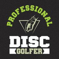 Professional Disc Golfer vector