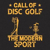 Call Of Disc Golf The Modern Sport vector