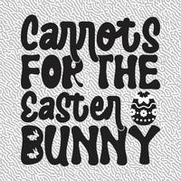 Carrots for the Easter Bunny Design vector