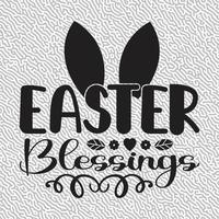 Easter Blessings typography T-Shirt Graphic vector