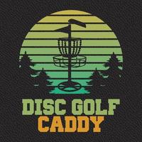 Disc Golf Caddy vector