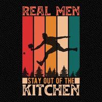 real hombres permanecer fuera de el cocina vector