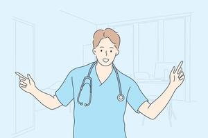 Healthcare, medicine, doctor concept vector