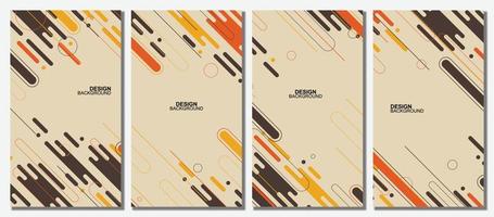 Abstract modern template set background. vector