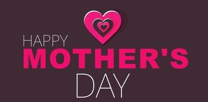 Happy Mother's day. Template for background, banner, card, poster. vector illustration.