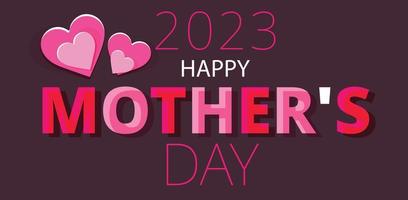 Happy Mother's day. Template for background, banner, card, poster. vector illustration.