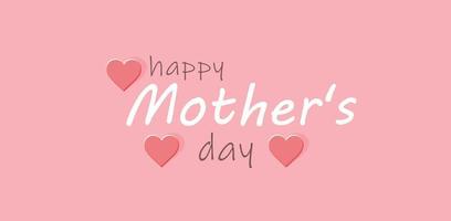 Happy Mother's day. Template for background, banner, card, poster. vector illustration.