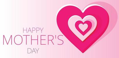 Happy Mother's day. Template for background, banner, card, poster. vector illustration.