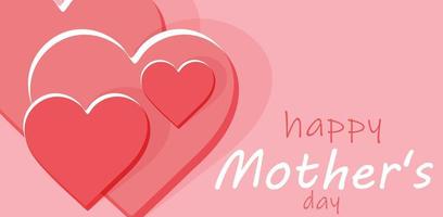 Happy Mother's day. Template for background, banner, card, poster. vector illustration.