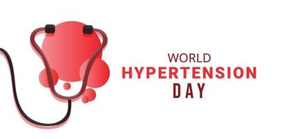 World Hypertension Day. Template for background, banner, card, poster. vector illustration.