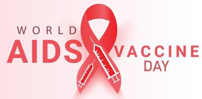 world aids vaccine day. Template for background, banner, card, poster. vector illustration.