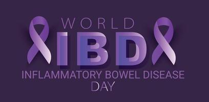 World inflammatory bowel disease day. Template for background, banner, card, poster. vector illustration.