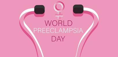 World Preeclampsia day. Template for background, banner, card, poster. vector illustration.