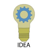 Idea icon flat design vector