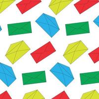 Envelope mail color pattern seamless vector