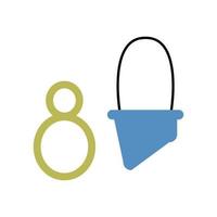 Belay devices icon flat design vector