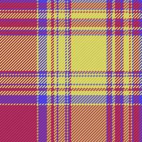 Seamless fabric texture. Plaid check vector. Pattern tartan background textile. vector