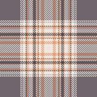 Plaid check pattern. Seamless fabric texture. Tartan textile print. vector