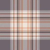 Plaid check pattern. Seamless fabric texture. Tartan textile print. vector