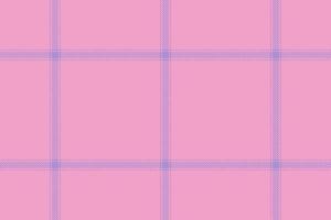 Plaid background, check seamless pattern in pink. Vector fabric texture for textile print, wrapping paper, gift card or wallpaper.