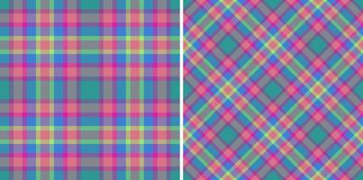 Fabric plaid texture. Vector check textile. Seamless background tartan pattern.