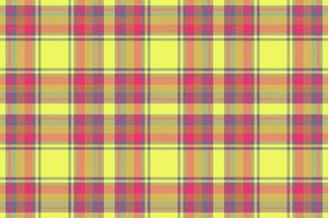 Texture check plaid. Seamless textile pattern. Vector fabric tartan background.