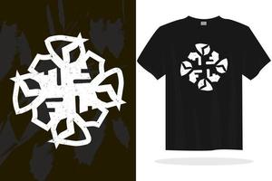 Modern t shirt design with random vector graphics