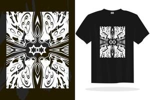 Modern t shirt design with random vector graphics