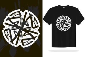 Modern t shirt design with random vector graphics