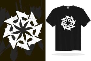 Modern t shirt design with random vector graphics