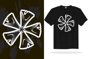 Modern t shirt design with random vector graphics