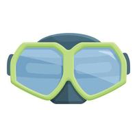 Goggles mask icon cartoon vector. Dive equipment vector