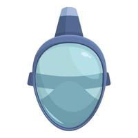 All face dive mask icon cartoon vector. Scuba swim vector