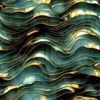 close up of a wave pattern on a wall. . photo