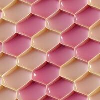 close up of a pink and white hexagon pattern. . photo