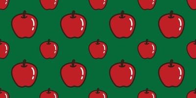 apple seamless pattern vector fruit isolated repeat background illustration cartoon doodle wallpaper