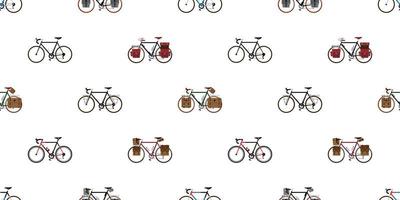 bicycle Seamless Pattern vector cycling isolated background wallpaper vintage touring bicycle