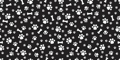 Dog Bone Seamless pattern vector dog paw doodle isolated background wallpaper